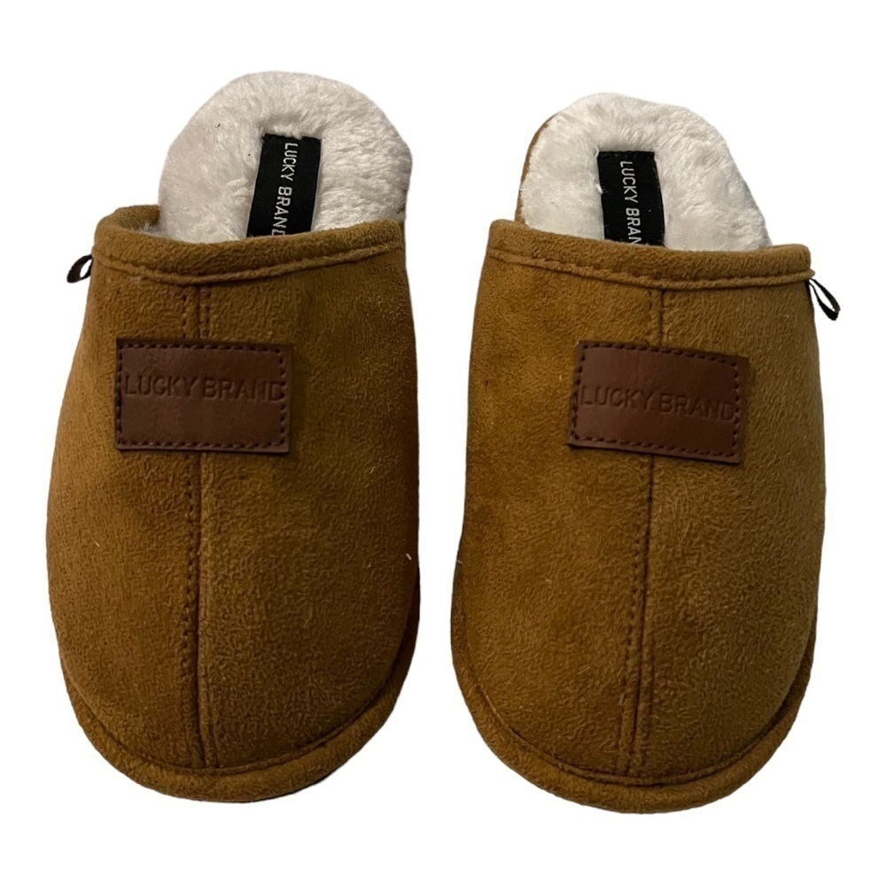 Lucky Brand Boys Micro Suede Scuff Slippers Size 1 - Picture 4 of 9